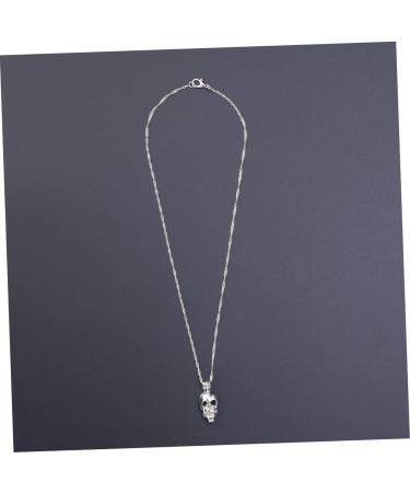 COLLBATH A Necklace Necklaces Skull Mens Necklace Punk Necklace Pendant Necklace Halloween Accessories - Buy Online on GoSupps.com