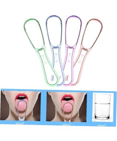 TOSSPER 5pcs Tongue Cleaner - Oral Hygiene Tongue Scraping Brush for Dental Care | International Shipping Available - Buy Online on GoSupps.com