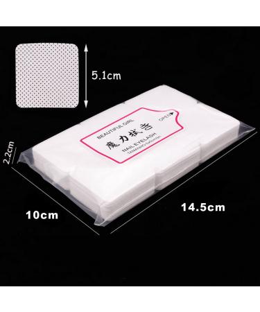 600 Lint-Free Cells for Gel Nails | Nail Polish Remover Wipes | Perfect for Clean Nail Application - White - Buy Online on GoSupps.com