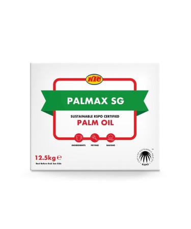 KTC Palmax SG Sustainable Palm Oil 12.5kg | Pure palm oil | derived from the flesh of the palm tree | oil is solid white fat | with smooth texture. Refined bleached Palm Oil
