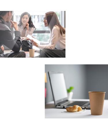 8Oz Kraft Disposable Paper Cups 100PCS Hot Coffee Cups Small Cold Beverage Drinking Cups Tea Cups Disposable Espresso Cups - Buy Online on GoSupps.com