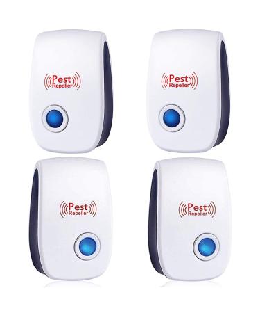 Fire Tracks Limited 4 Pack Ultrasonic Pest Repeller, Electronic Plug in Sonic Repellent pest Control for Insects Roaches Ant Mice Bugs Mouse Rodents Mosquitoes Spiders, Home, Office, Warehouse, Hotel