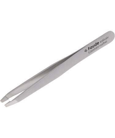 Faude Professional Tweezers for Precise Eyebrow Plucking - Stainless Steel & Silk Touch Coated | Perfect for Fine Hairs & Ingrown Hair - Buy Online on GoSupps.com