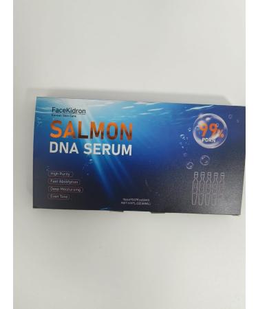 Facekidron Salmon DNA PDRN Anti-Aging Serum 5000ppm Salmon Egg DNA Ampoule 2000ppm Collagen Glutathione Niacinamide & 6 Hyaluronic Acids Korean Skincare for Wrinkles & Radiance - Buy Online on GoSupps.com