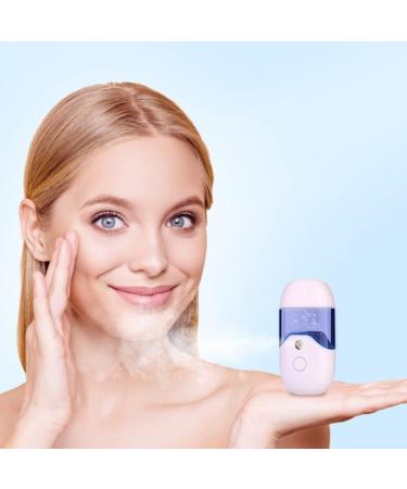 Facial Mister 50ml Portable Mini Face Mist Handy Mist Diffuser with USB for Face Hydrating Pink. - Buy Online on GoSupps.com