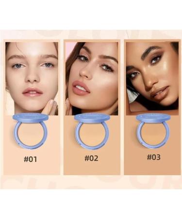 GAGK Matte Powder Wet and Dry Matte Perfection Pressed Powder Pressed Face Powder Oil Control Durable Waterproof Face Powder (#01 Classic Ivory) - Buy Online on GoSupps.com