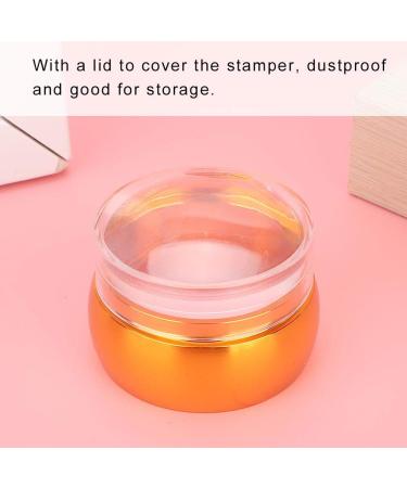 Professional Silicone Nail Art Stamper with Lid & Scraper | Manicure Nail Printing Tool for Decoration - Buy Online on GoSupps.com