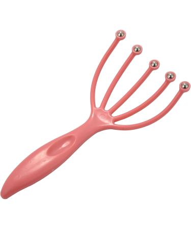 GRARRO Handheld Five Finger Claw Steel Massage Device - Head Skin & Neck Relaxation - Pink - Buy Online on GoSupps.com