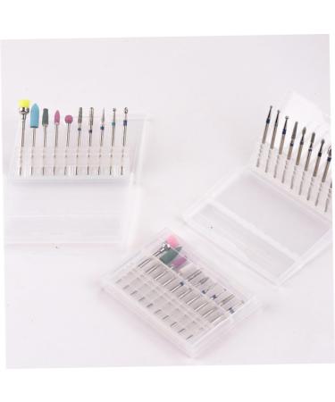 FRCOLOR Professional Pedicure Tools 3 Sets Nail Polisher Manicure Alloy Tungsten Steel Tungsten Steel Nail Nail Drill Bits - Buy Online on GoSupps.com