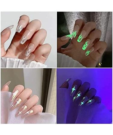 Luminous 3D Self-Adhesive Butterfly Nail Art Stickers - 6 Sheets | Nail Decals for Acrylic Nails Design - Buy Online on GoSupps.com