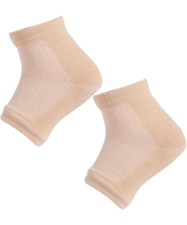 budiniao 1 Set Gel Heel Socks Cool Protective Unisex Comfortable Beauty Hosiery Spa Experience Adjustable Ankle Kit Support Sports Night Mesh Skin Tone - Buy Online on GoSupps.com