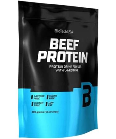 Biotech USA Beef Protein 500g - Premium Vanilla Cinnamon Flavor | High-Quality Protein for Muscle Gain & Recovery | International Shipping Available - Buy Online on GoSupps.com