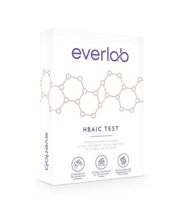 EVERLAB HbA1C test check long-term blood sugar quickly and easily | Early detection of diabetes | Self-test for home use