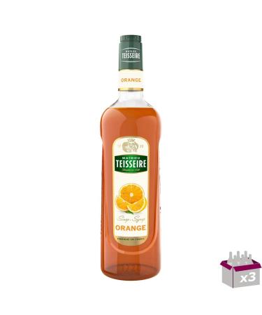 Pack of 3 - TEISSEIRE - Orange Syrup - 1L