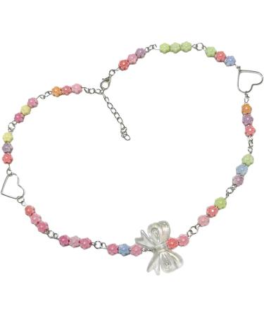 Oralgos Colorful Pearl Necklace for Women | Adjustable Bohemian Collar | Perfect Party Accessory - Buy Online on GoSupps.com