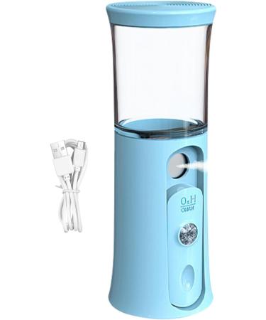 Cordless Travel Steamer | Cordless Portable Facial Mister | Rechargeable Cool Mist Sprayer 30ml Visual Water Tank Nano Mister for Daily Makeup Face Hydrating Blue - Buy Online on GoSupps.com
