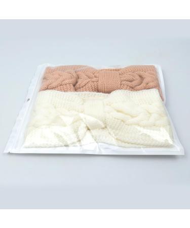 Kavya Winter Headbands for Women's Hair Knitted Headband Soft Lining Cable Ear Warmers Comfy Ear Muffs Crochet Ladies Head Band Ski Walks Gifts for Women Girl White - Buy Online on GoSupps.com