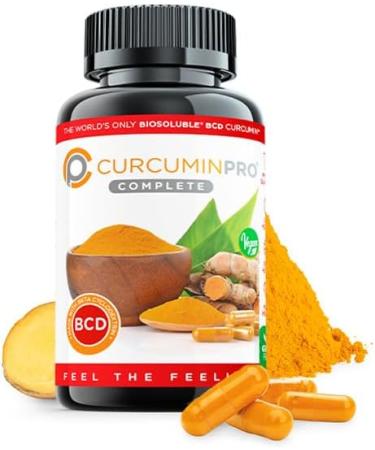 curcuminpro Complete BCD | 30 Day Supply | World's Only BioSoluble Vegan Beta Cyclodextrin & Organic Turmeric Curcumin | Natural Joint & Muscle Support | Vegan | 60 Count - Buy Online on GoSupps.com