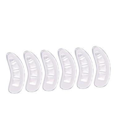 FOMIYES 6 Pairs Anti-wear Stickers for High Heels Inserts Shoe Cushion Protective Heel Liner Transparent Stickers Heel Pads Stickers Protective Shoes Flannel Invisible Women's