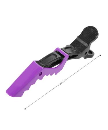 Pack of 10 Purple Plastic Sectioning Clips for Women - Perfect Hair Styling Solution | Shop Now! - Buy Online on GoSupps.com