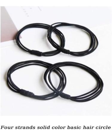 SURALIN 10 Pieces Women Hair Elastics Elastic Hair Bands for Women Hair Braided Hair Without Pulling Or Damaging The Ponytail Holder - Buy Online on GoSupps.com