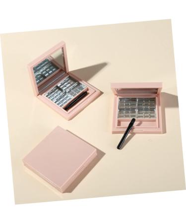 Angoily 6 Pcs Lip Balm Lotus Tealight Candle Holder Empty Eye Shadow Pallet Eye Shadow Box Square Platen 1 count (Pack of 1) Pinkx3pcs - Buy Online on GoSupps.com