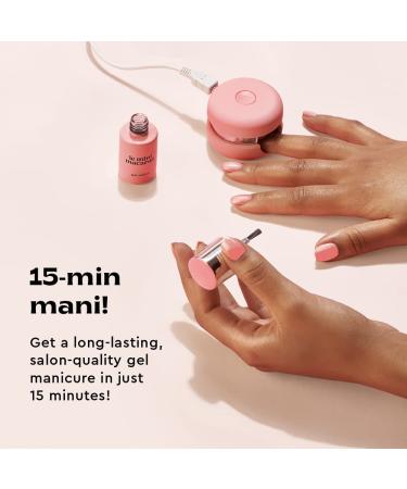 Le Mini Macaron DIY Gel Manicure Kit | LED Nail Dryer Lamp, Gel Polish, Cuticle Stick, Nail File & Remover Wraps - Lilac Blossom - Buy Online on GoSupps.com