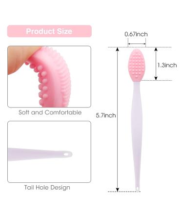 Silicone Lip Scrub Brush | Exfoliating Double-Sided Lip Scrubber Tool | Smoother & Fuller Lips | 3 Colors, 3 PCS - Buy Online on GoSupps.com