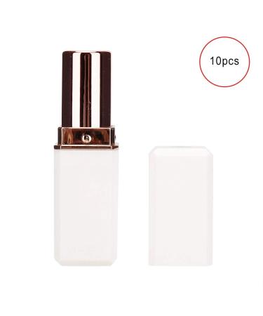 10-Pack Refillable Square Lipstick Tubes - DIY Empty Lipstick Container for Customization & Crafts - Buy Online on GoSupps.com