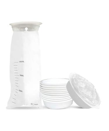 10 Pack Emesis Bags 1500ml Airplane Vomit Bags Motion Sickness Bags Travel Nausea Bags for Air Sickness