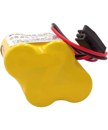 Pack of 4 BR-2/3AGCT4A 6V 4400mAh Replacement Battery for FANUC A98L-0031-0025 CNC System - Black Plug Connector - International Shipping Available - Buy Online on GoSupps.com