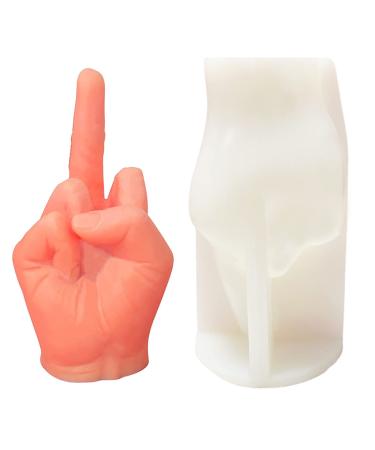 TOPYS 3D Hand Shaped Silicone Mold  3.7in Gesture Candle Mold Middle Finger Shaped Resin Casting Mould for Candle Making and Baking Making Soap Wax Cake Mousse Ice Cream - Buy Online on GoSupps.com