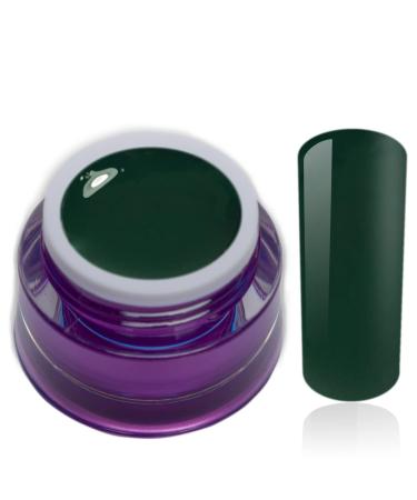 Color Gel Black Forest Dark Green Army Color UV LED Nail Gel Studio Quality Color Gel RM Beautynails 1 Pack (1x 5ml)