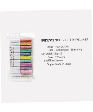 Mikinona 12pcs Liquid Eyeliner Eye Shadow Eyeshadow Glitter Eyeliner Shinny Eyeliner - Buy Online on GoSupps.com