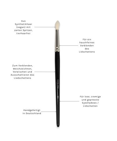 COSLINE Blender Brush No. 803 - Vegan Synthetic Hair for Fine Blending | Handmade in Germany - Perfect for Flawless Makeup - Buy Online on GoSupps.com