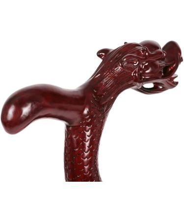 Head Dragon Walking Stick Mahogany Red Cane Crutches Leading Black Cane Supplies The Elderly Elderly Ideal for Men or Women with Active Outdoor Lifesty It's so Kind of You Safehappy - Buy Online on GoSupps.com