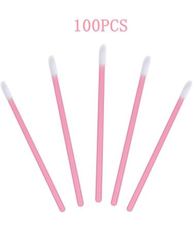 100 Pcs Disposable Lip Brushes for Makeup - Pink Lipstick Brush & Gloss Applicators - Buy Online on GoSupps.com