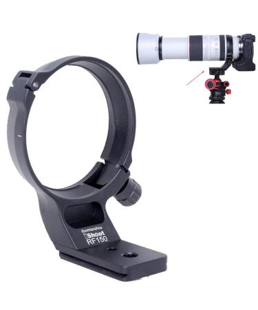 iShoot Metal Lens Collar Tripod Mount Ring Compatible with Canon RF 100-500mm f/4.5-7.1L is USM, Lens Support Holder Bracket Bottom is Arca-Swiss Fit Quick Release Plate Dovetail Groove