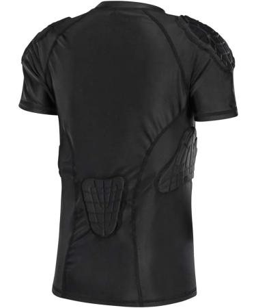 TUOY Youth Boys Padded Protective Shirts + Shorts | Black Padded Shirt+Short X-Large - Buy Online on GoSupps.com