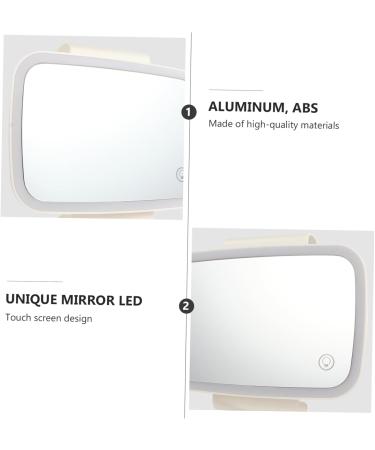 Beaupretty 1Pc car vanity mirror visor mirror automobile sun visor vanity mirror travel make up mirror car interior rearview mirror aluminum mirror Miss white clip-on mirror chargeable - Buy Online on GoSupps.com