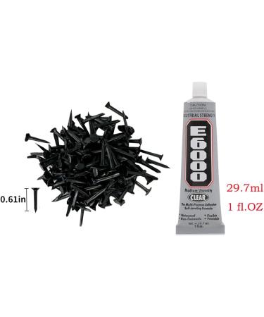 Heel Plates Shoe Heel Taps 40 PCS Black Rubber Pads with Nails and Glue - Sole Repair Pad for Shoe Heels (E6000) - Buy Online on GoSupps.com