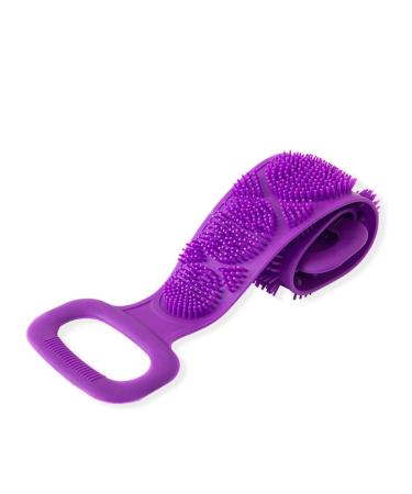 1 x Silicone Sponge Bath Towel Silicone Body Brush Exfoliating Long Silicone Body Brush
