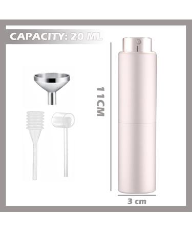 MEITREND 20ML Refillable Portable Mini Perfume Atomiser for Travel Luxury Empty Leakproof Pump Perfume Spray bottle Atomiser for Man and Woman (Black&Silver) - Buy Online on GoSupps.com