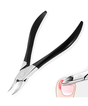 Cuticle Trimmer Professional Cuticle Nippers Rubber Coated Handle Manicure Tools Stainless Steel Cuticle Cutter for Nails (5mm)
