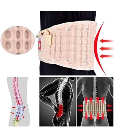 FQXM Back Decompression Belt - Lumbar Support for Back Pain Relief | Adjustable Lower Back Traction Device for 29-51 Inch Waist | Ideal for Men & Women - Buy Online on GoSupps.com