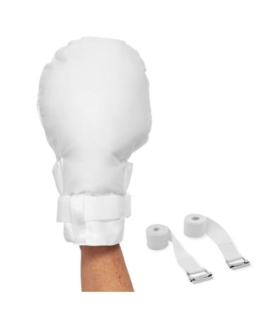 Medical Double Security Mitts - One Size Fits All Hand Restraint Gloves for Elderly & Medical Procedures -Made With Extra Padding for Comfort & Protection - Includes Bed Restraints - 2 Gloves - Buy Online on GoSupps.com