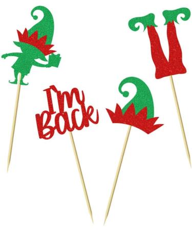 24pcs I'm Back Cupcake Toppers Christmas Fairy Cake Decorated Christmas Birthday Party Baby Theme Dessert Insert MGPFERD - Buy Online on GoSupps.com