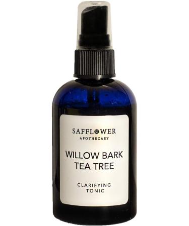 Willow Bark & Tea Tree Facial Toner - Hypoallergenic All-Natural Skin Tonic | Safflower Apothecary - Buy Online on GoSupps.com