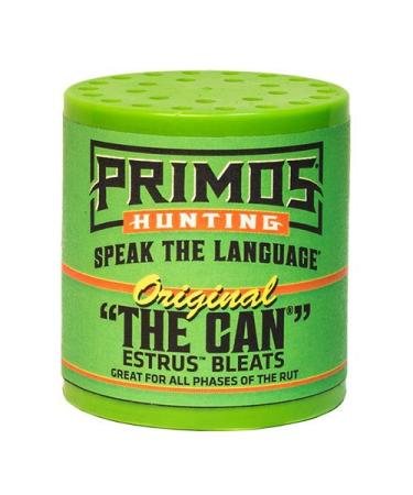 Primos Hunting unisex adult The Original CAN Deer Estrus Bleat Call from Primos, Green, One Size US