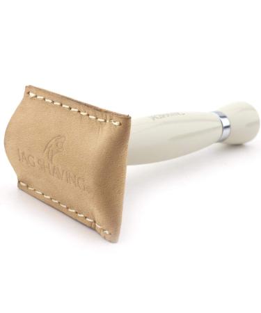JAG SHAVING Ladies DE Safety Razor Set - Ivory Wet Shaving Razor for Men & Women - Buy Online on GoSupps.com